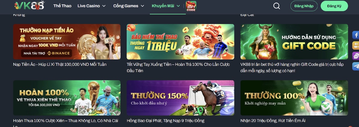 Câu hỏi thường gặp khi nhận khuyến mãi VK88