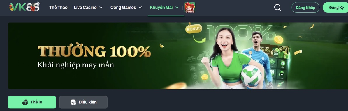 Khuyến mãi VK88 – Thưởng nạp tiền cực đã