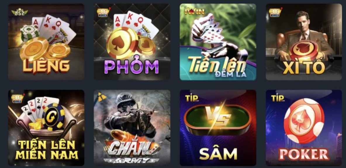 Các trò chơi game bài VK88 hấp dẫn